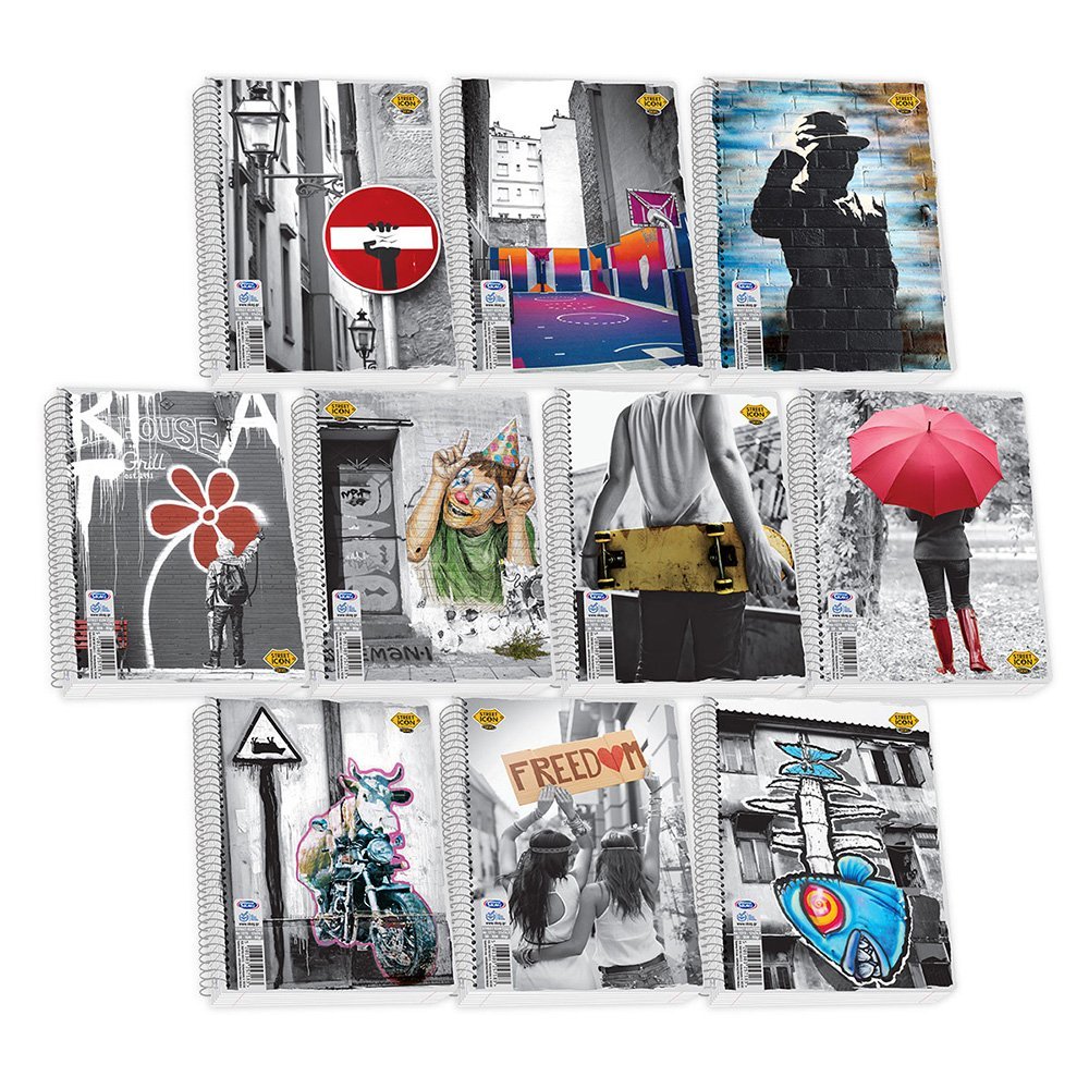 SKAG ΤΕΤΡΑΔΙΟ ΣΠΙΡΑΛ 17Χ25 3Θ STREET ICON