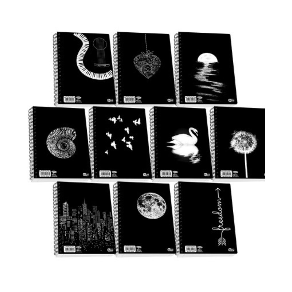 SKAG ΤΕΤΡΑΔΙΟ ΣΠΙΡΑΛ 17Χ25 2Θ BLACK & WHITE