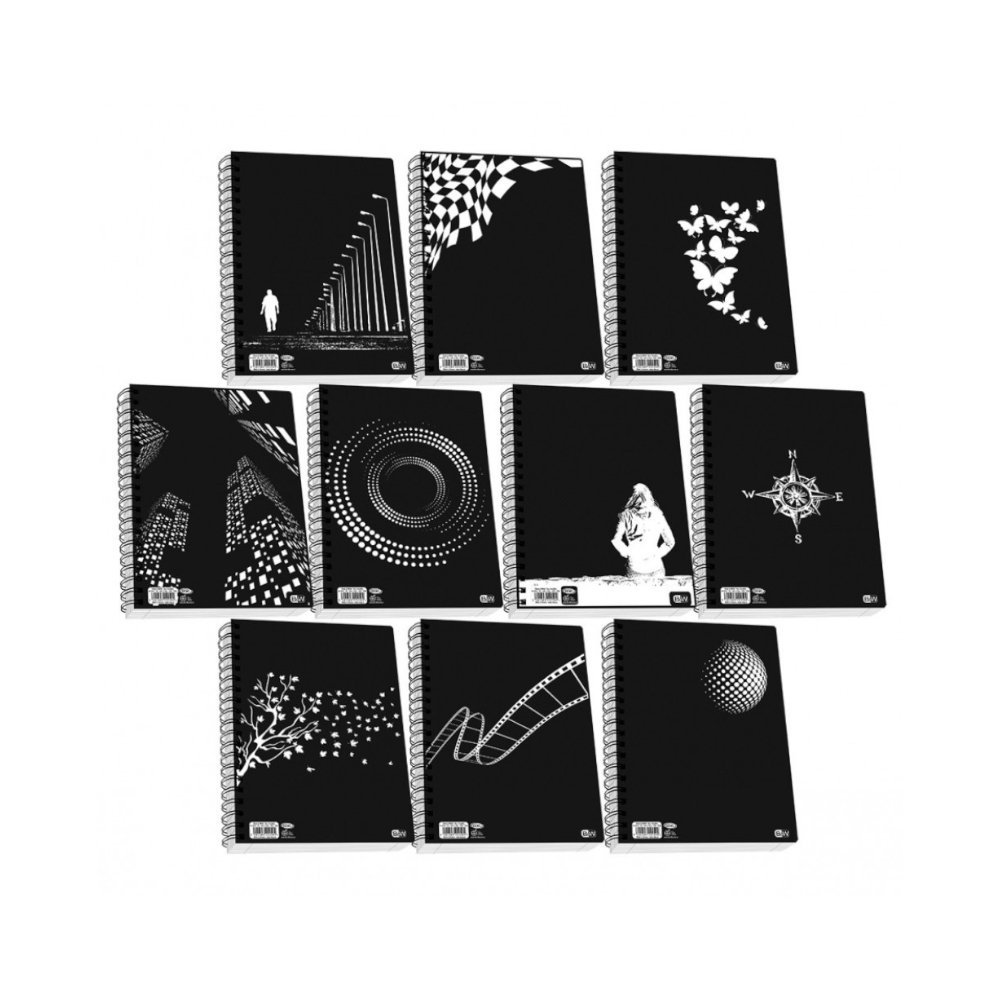 SKAG ΤΕΤΡΑΔΙΟ ΣΠΙΡΑΛ Α4 4Θ BLACK & WHITE