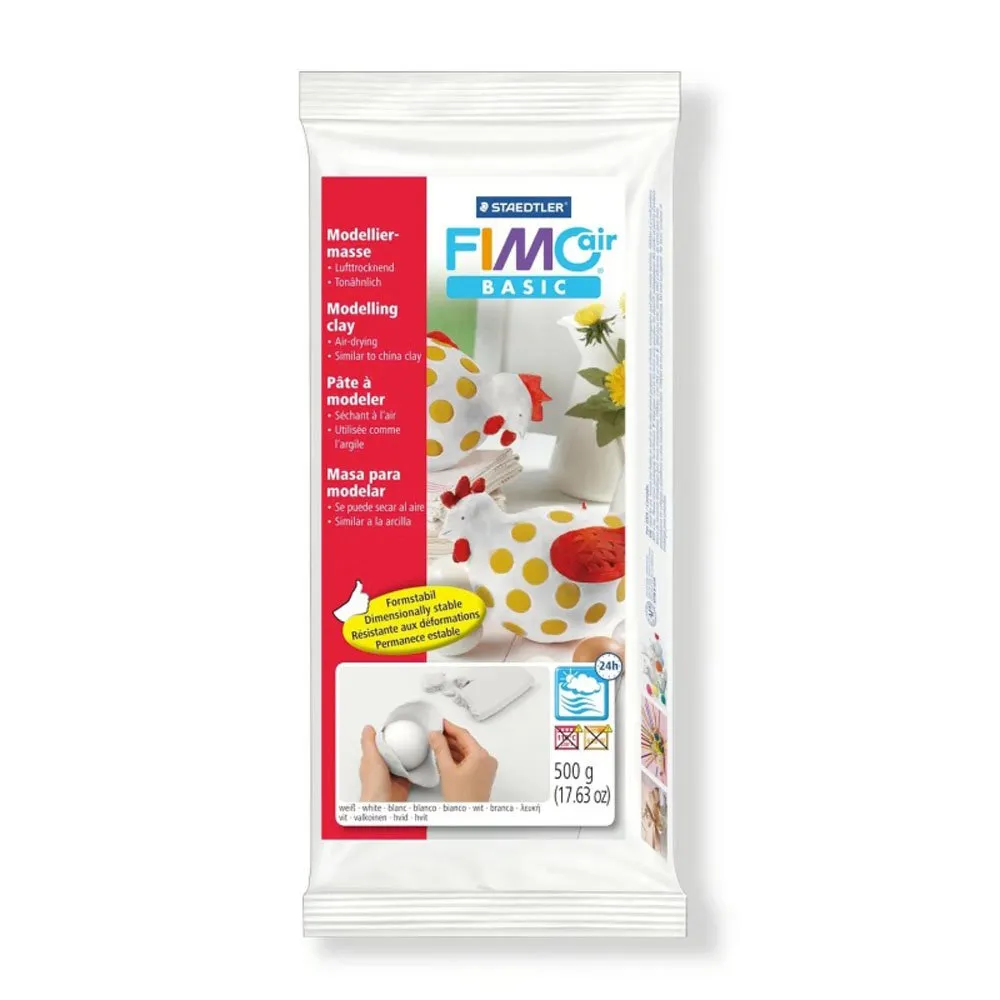 STAEDTLER ΠΗΛΟΣ FIMO AIR BASIC 500 gr. ΛΕΥΚΟΣ