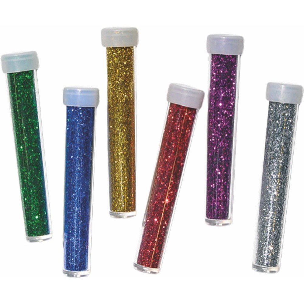 JUNIOR ΣΩΛΗΝΑΡΙΟ GLITTER 8G ΜΕΤΑΛΛΙΖΕ 6 ΧΡΩΜΑΤΑ
