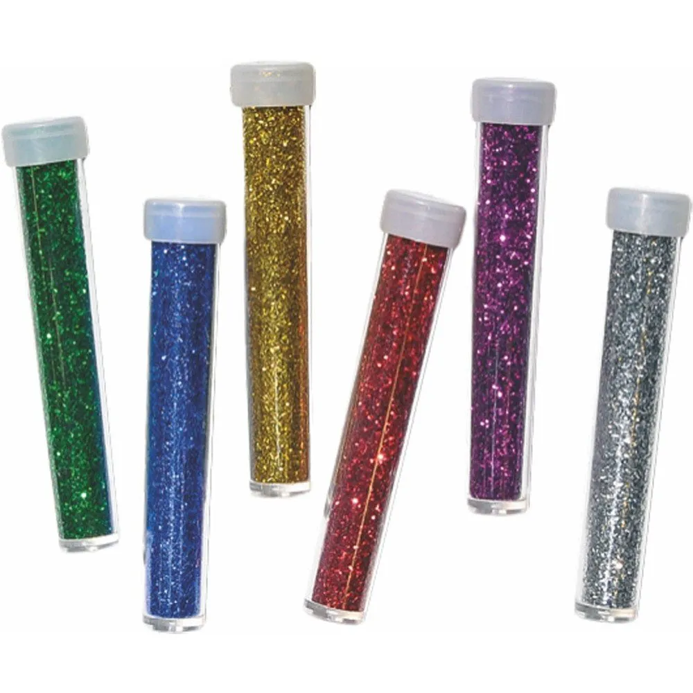 JUNIOR ΣΩΛΗΝΑΡΙΟ GLITTER 8G ΜΕΤΑΛΛΙΖΕ 6 ΧΡΩΜΑΤΑ