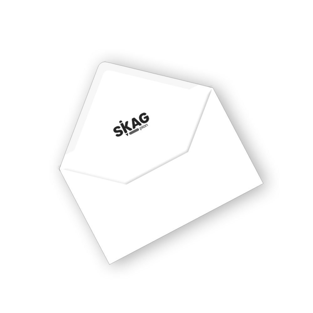 SKAG ΦΑΚΕΛΑ ΛΕΥΚΑ CARD VISIT 7.5x11 Nο 3/80