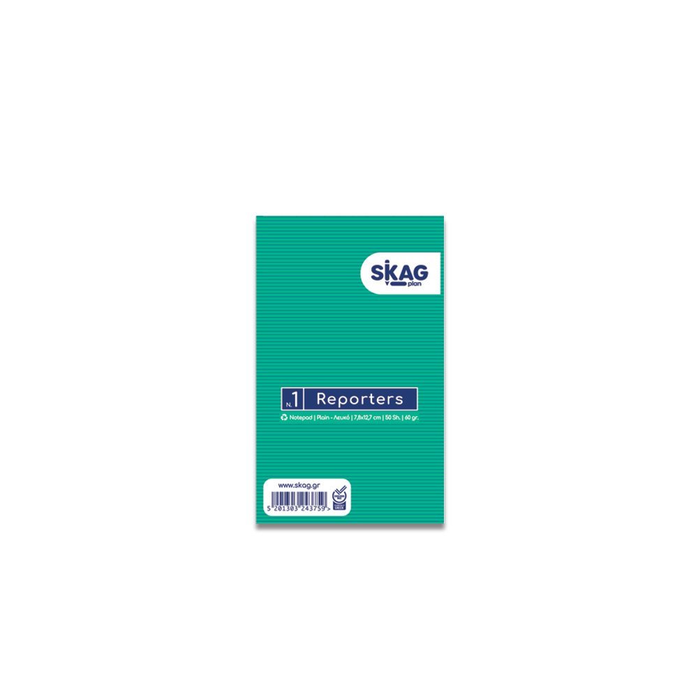 SKAG ΜΠΛΟΚ ΚΟΛΛΗΤΟ ΣΗΜΕΙΩΣΕΩΝ ΛΕΥΚΟ 8X13 50Φ Νο1