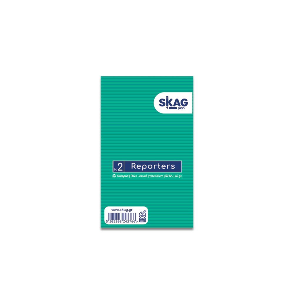 SKAG ΜΠΛΟΚ ΚΟΛΛΗΤΟ ΣΗΜΕΙΩΣΕΩΝ ΛΕΥΚΟ 9X15 50Φ Νο2