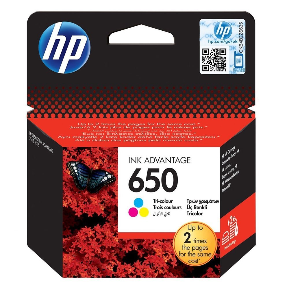 HP ΜΕΛΑΝΙ INKJET Nο 650 COLOR