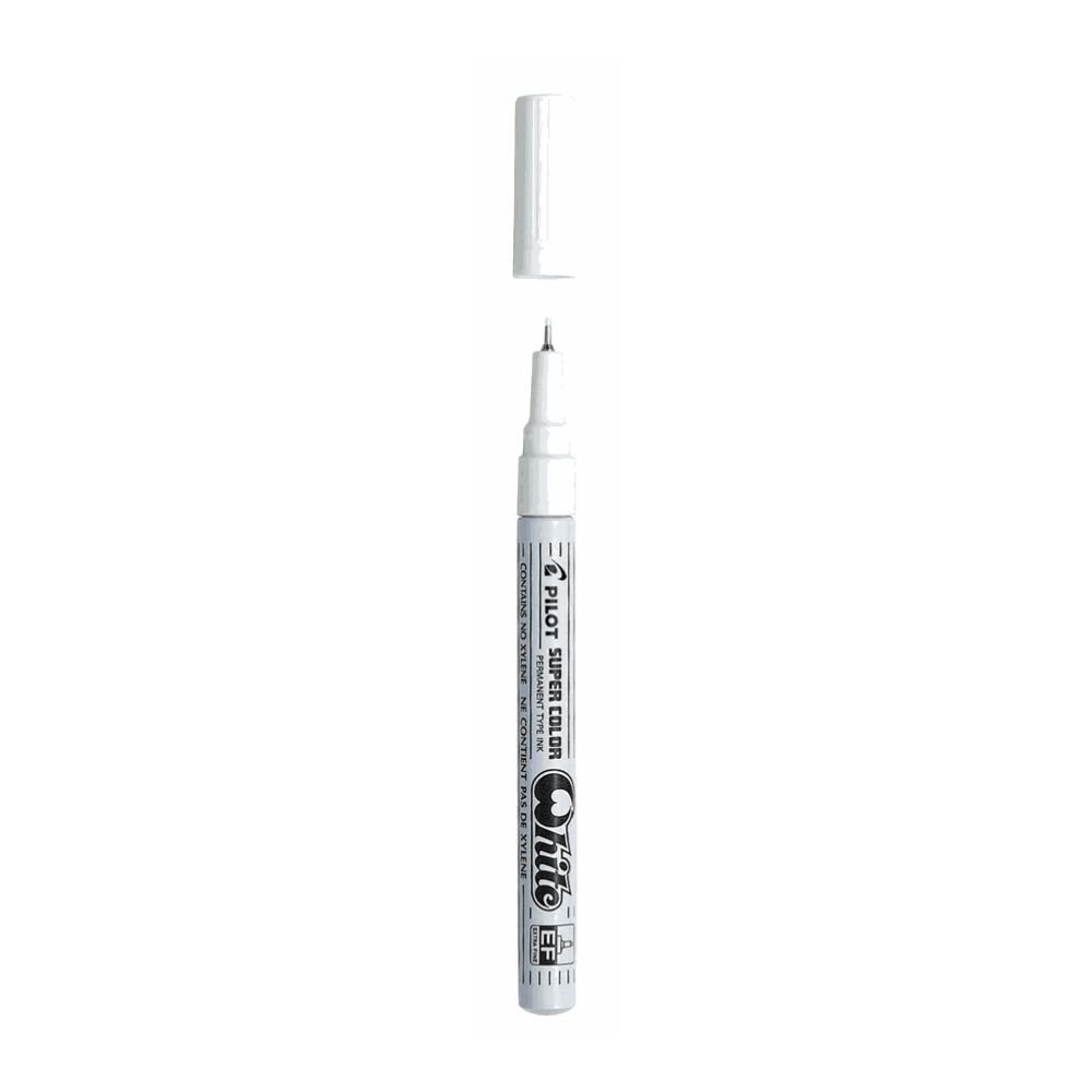 PILOT ΜΑΡΚΑΔΟΡΟΣ SUPER COLOR 1.0mm EXTRA FINE ΛΕΥΚΟΣ
