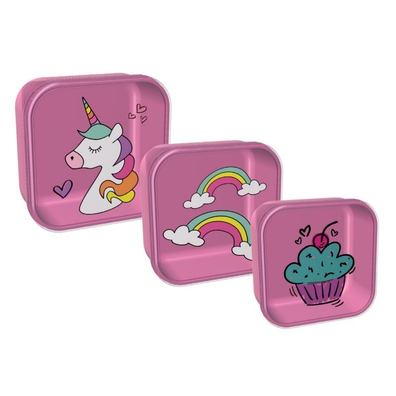 i-TOTAL ΔΟΧΕΙΟ ΦΑΓΗΤΟΥ i DRINK UNICORN SNACK 3τεμ